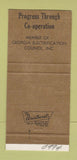Matchbook Cover - Georgia Rural Electric Reynolds GA 30 Strike