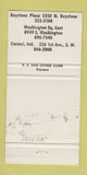 Matchbook Cover - Fireplace Shop Indianapolis IN WEAR 30 Strike