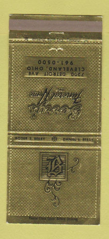 Matchbook Cover - Berry's Funeral Home Cleveland OH 30 Strike