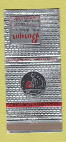 Matchbook Cover - Bargan Metal Fabricating Cleveland OH 30 Strike