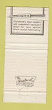 Matchbook Cover - Bargan Metal Fabricating Cleveland OH 30 Strike