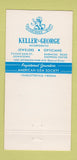 Matchbook Cover - Monticello Charlottesville VA Keller George Jewelry 30 Strike