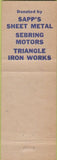 Matchbook Cover - Matchbook Cover Moose Lodge Sebring FL