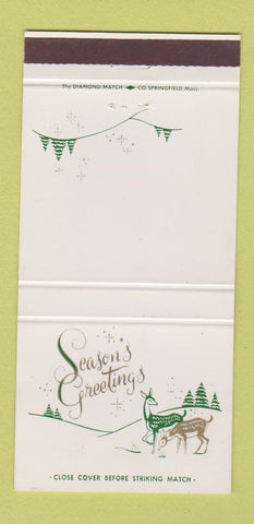 Matchbook Cover - Chessie Chesapeake Ohio Railroad Christmas 30 Strike