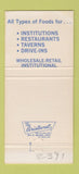 Matchbook Cover - Riverside Seafood Two Rivers WI 30 Strike