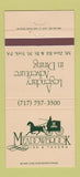 Matchbook Cover - Meadowbrook Inn Tavern York PA 30 Strike