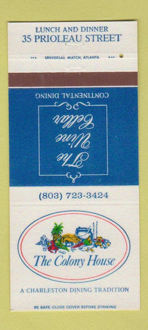 Matchbook Cover - The Colony House Charleston SC 30 Strike