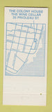 Matchbook Cover - The Colony House Charleston SC 30 Strike
