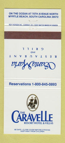 Matchbook Cover - Caravelle Resort Hotel Myrtle Beach SC 30 Strike