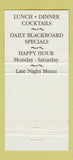 Matchbook Cover - Mike O'Shays Restaurant Ale House Longmont Colorado 30 Strike