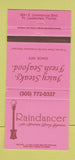 Matchbook Cover - Raindancer Restaurant Fort Lauderdale FL 30 Strike