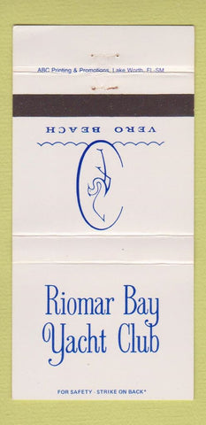Matchbook Cover - Riomar Bay Yacht Club Vero Bach FL 30 Strike