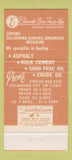 Matchbook Cover - Ellsworth Bros Trucking Stroud OK 30 Strike