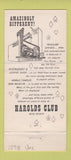 Matchbook Cover - Harolds Club Casino Reno NV Girlie #1 barrel 30 Strike