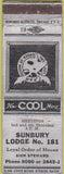 Matchbook Cover - Matchbook Cover Moose Lodge Sunbury PA WORN