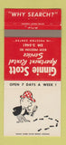 Matchbook Cover - Ginnie Scott Apartment Rentals Dallas? TX 30 Strike