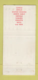 Matchbook Cover - 1971 Chevrolet Taylor Dallas TX WEAR 30 Strike