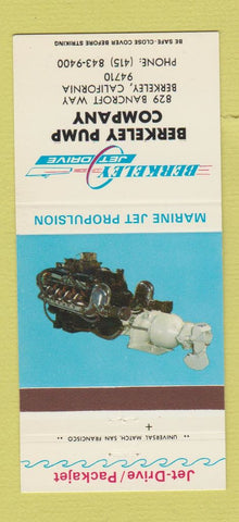 Matchbook Cover - Berkeley Pump Company CA 30 Strike