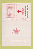Matchbook Cover - Bank Wickes Mena AR Razorbacks Schedule 1980 40 Strike