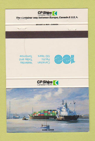 Matchbook Cover - CP Ships Canadian Pacific 40 Strike