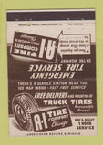 Matchbook Cover - A1 Tire Company Chicago IL 40 Strike