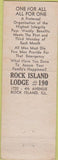 Matchbook Cover - Matchbook Cover Moose Lodge Rock Island IL