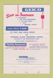 Matchbook Cover - Geico Insurance Washington DC 40 Strike