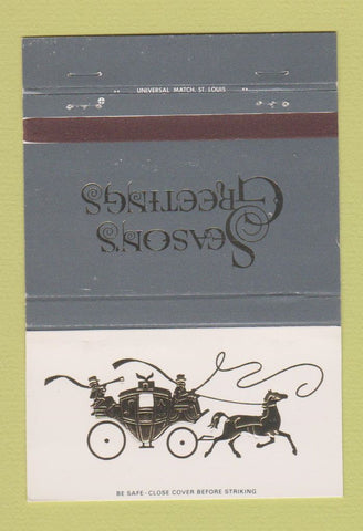Matchbook Cover - Mid West National Bank Lake Forest IL? CHRistmas 40 Strike