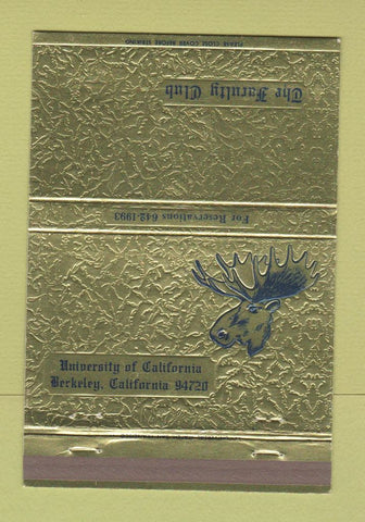 Matchbook Cover - Faculty Club University of California Berkeley CA 40 Strike