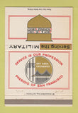 Matchbook Cover - Army Air Force Exchange San Francisco CA Presidio 40 Strike