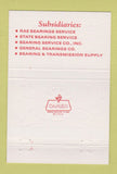 Matchbook Cover - Bearing Distributors 1985 40 Strike