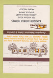 Matchbook Cover - Bangor Mobile Homes Bangor ME 40 Strike