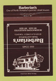 Matchbook Cover - Barberian's Steak House Toronto ON 40 Strike