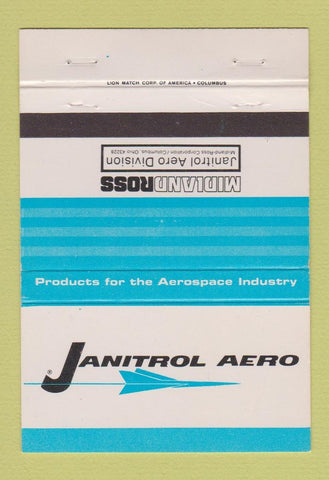 Matchbook Cover - Janitrol Aero Midland Ross Columbus OH 40 Strike
