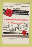 Matchbook Cover - Power Transmission Equipment Seminole OK 40 Strike