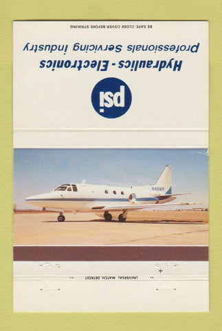 Matchbook Cover - PSI Hydraulics Electronics Livonia MI 40 Strike