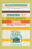 Matchbook Cover - Eckrich Meats Chicago IL Quincy Kalamazoo MI 40 Strike