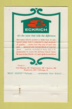 Matchbook Cover - Eckrich Meats Chicago IL Quincy Kalamazoo MI 40 Strike