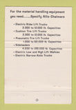 Matchbook Cover - Allis Chalmers Forklifts Regina Saskatoon SK 40 Strike