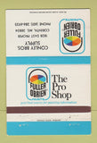Matchbook Cover - Fuller O'Brien Paints Corinth MS 40 Strike