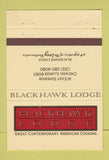 Matchbook Cover - Blackstone Lodge Chicago IL restaurant 40 Strike
