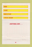 Matchbook Cover - Beamers Dallas TX WEAR 40 Strike