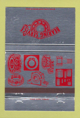 Matchbook Cover - Bearing Service Detroit Warren Livonia Lansing MI 40 Strike