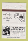Matchbook Cover - Sea Fare's American Cafe Newport RI 40 Strike
