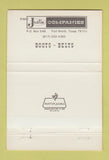 Matchbook Cover - Justin Cowboy Boots Sevierville TN 40 Strike