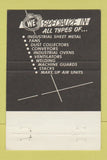 Matchbook Cover - Steinke Fenton Fabricators Jackson MI 40 Strike