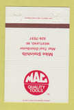 Matchbook Cover - Mac Tools Mike Steinhilb Westland MI 40 Strike