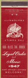 Matchbook Cover - Matchbook Cover Moose Lodge Port Arthur ON