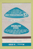 Matchbook Cover International Corp Office Warehouse Hillside NJ steel 40 Strike