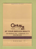 Matchbook Cover - Century 21 Real Estate Lynbrook NY 40 Strike